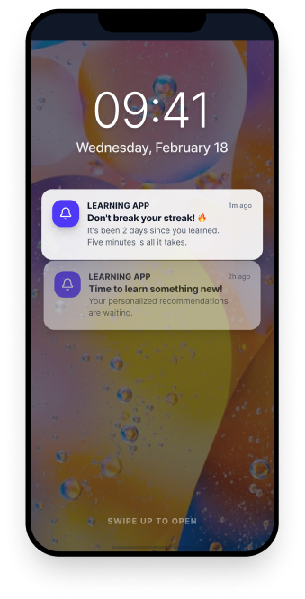 Lock screen notification spam